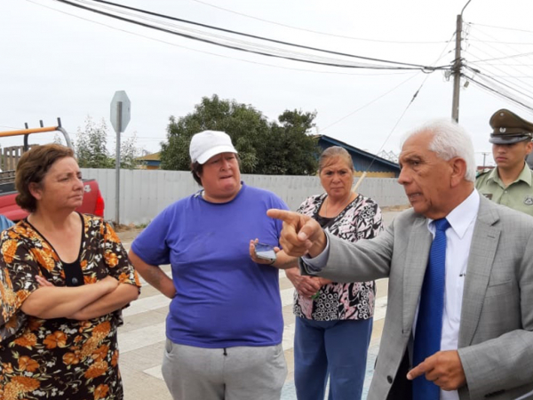 Alcalde de San Antonio anunció acciones concretas para dar seguridad y tranquilidad a los vecinos del sector Curicó