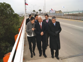 Inauguran obras de reconstrucción de puente Llo Lleo que resultó con graves daños tras el terremoto