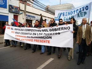 Alcalde Omar Vera en porteñazo de San Antonio 