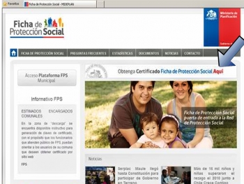Nueva modalidad para retirar el  certificado de Ficha de protección Social On- line