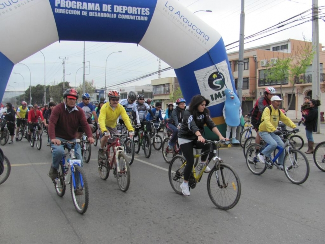 Cicletada Convocó a Familias Completas en el Municipio