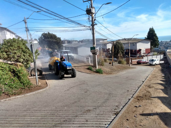 Tras exitosa primera etapa, vuelve la segunda fase de operativos de sanitización en calles y barrios de la comuna