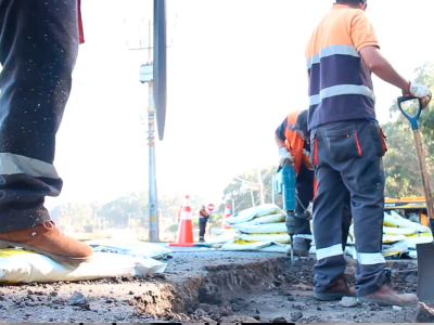 Alcaldía Ciudadana inicia proceso de bacheo en Avenida Manuel Montt