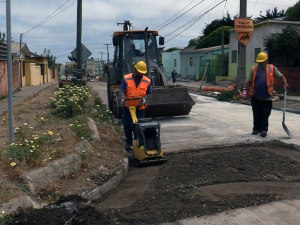 Reparación de la calle Orella se encuentra en un grado de avance de un 30%