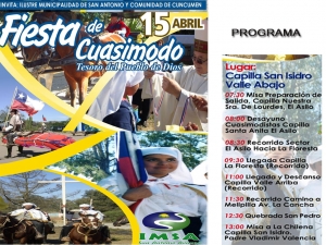 Cuasimodistas de Cuncumén celebrarán este domingo su fiesta