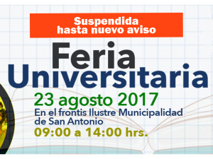 Anuncian suspensión de Feria Universitaria 2017 hasta nuevo aviso