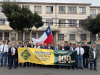 Un desfile lleno de recuerdos y nostalgia hubo con la delegación de ex alumnos de la escuela N°4