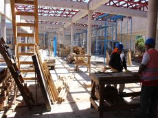 Obra de la Biblioteca P&uacute;blica de San Antonio presenta un 62% de avance